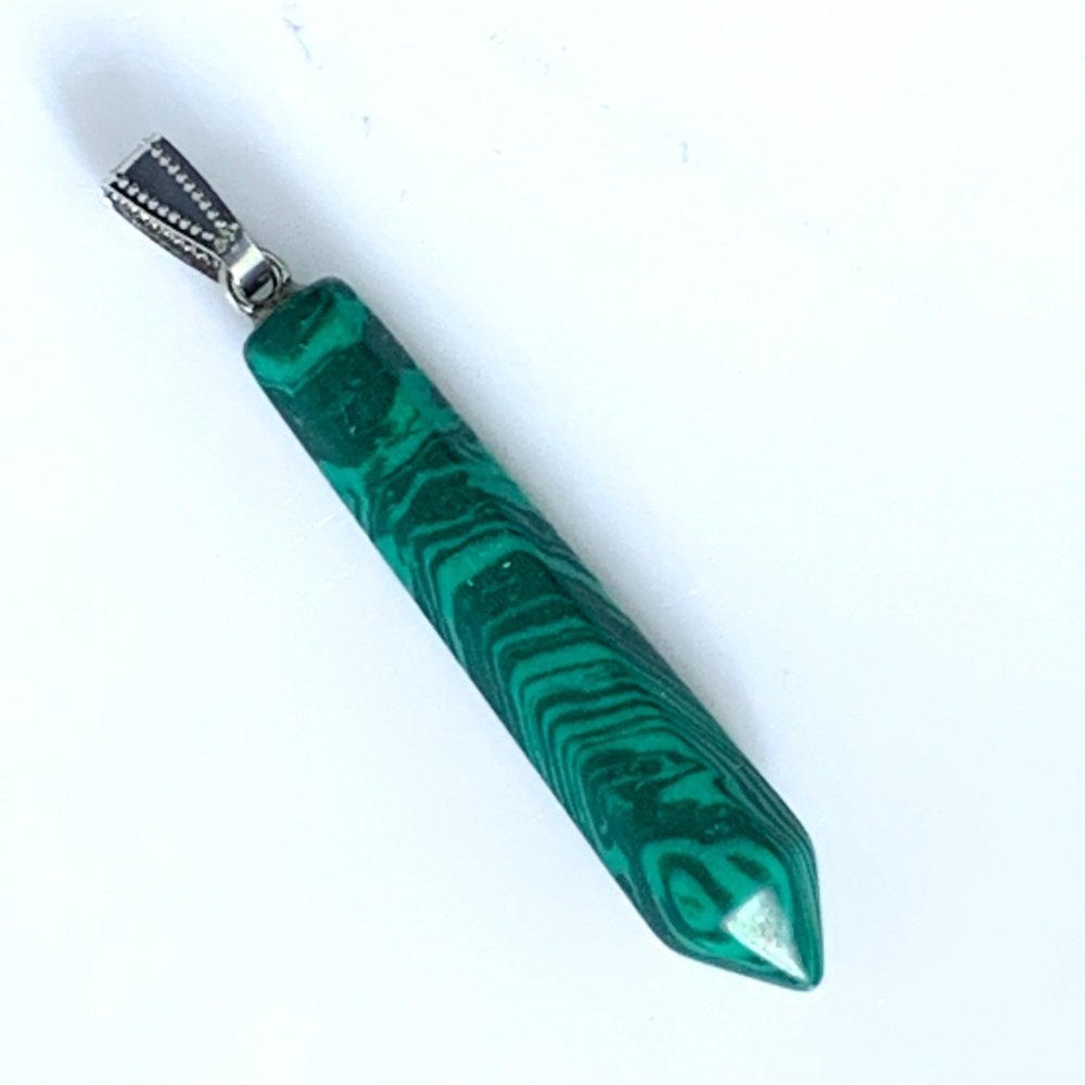 Green Malachite Stone Pendant